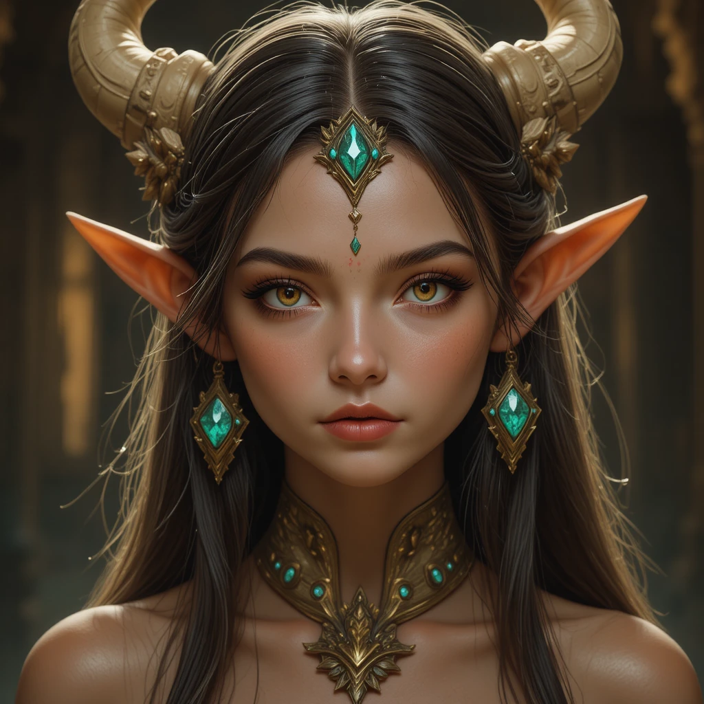 Young fantasy warrior girl in a Wakfu inspired world