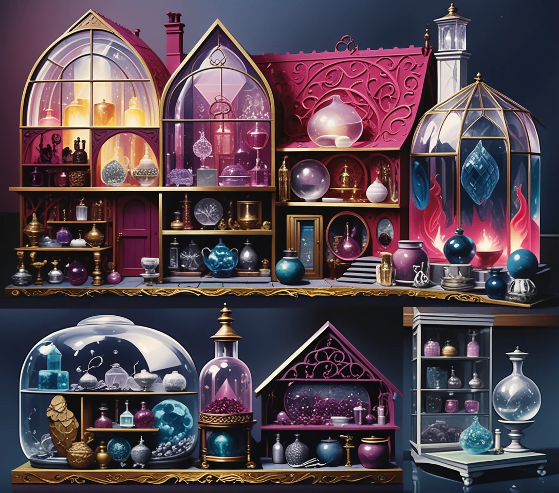 Maison de marchand fantastique à deux étages avec intérieur exposé