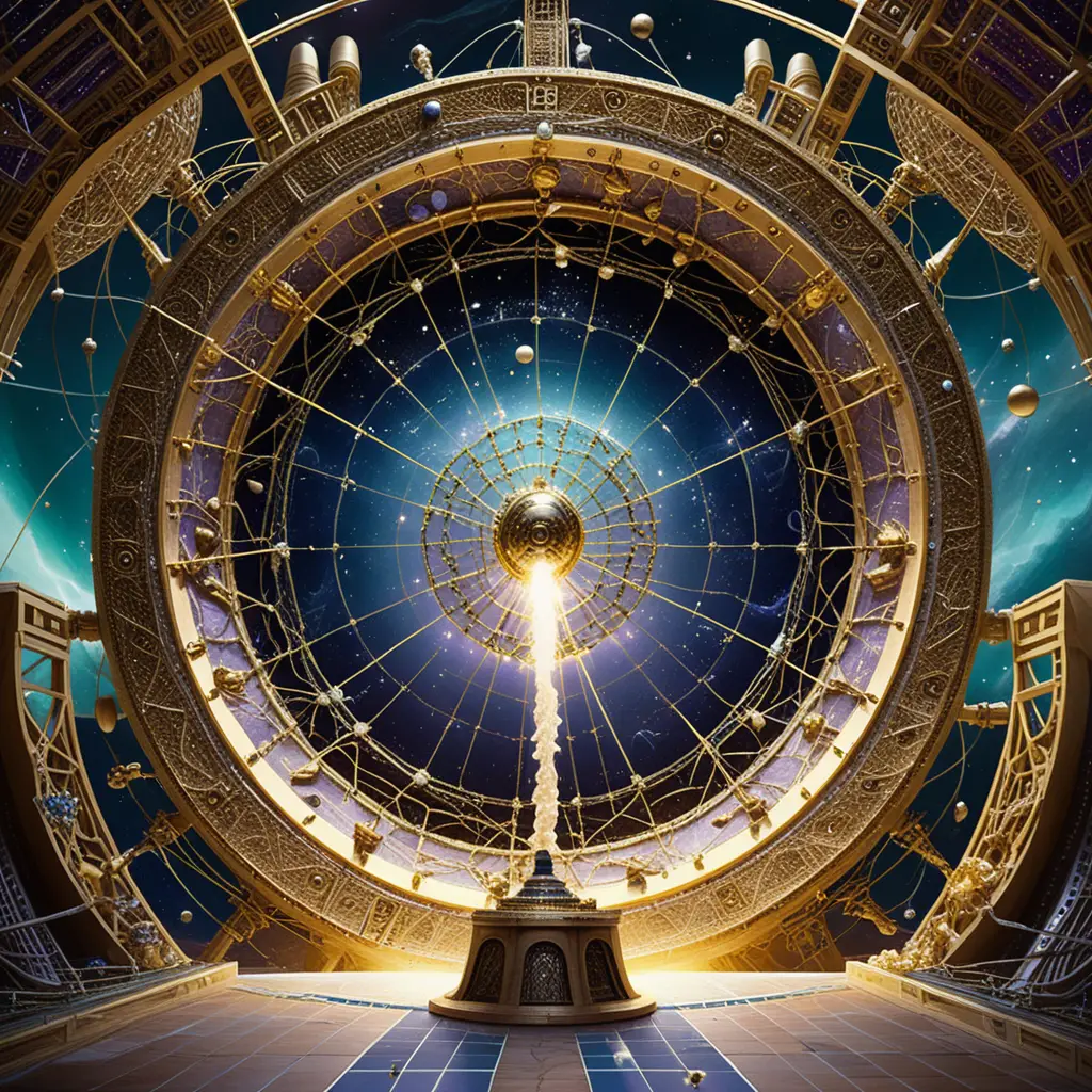 Ghostly neutrino particles drifting through the vast cosmos