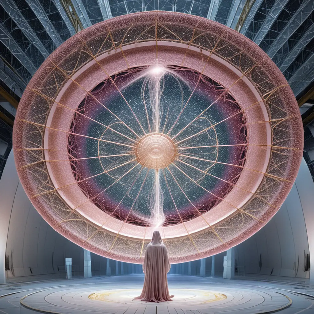 Ghostly neutrino particles streaming through the vast cosmos
