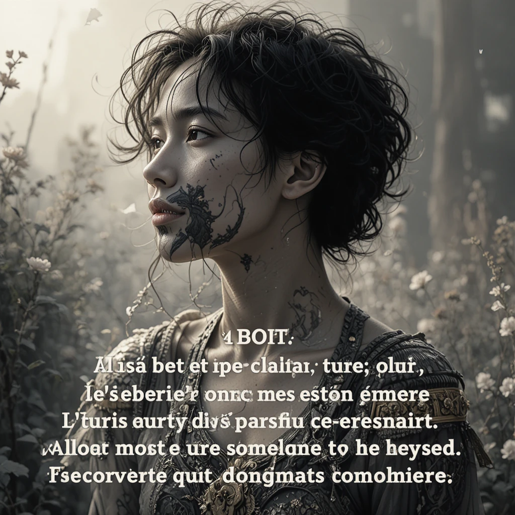 Citation de motivation française en gras au design typographique minimaliste