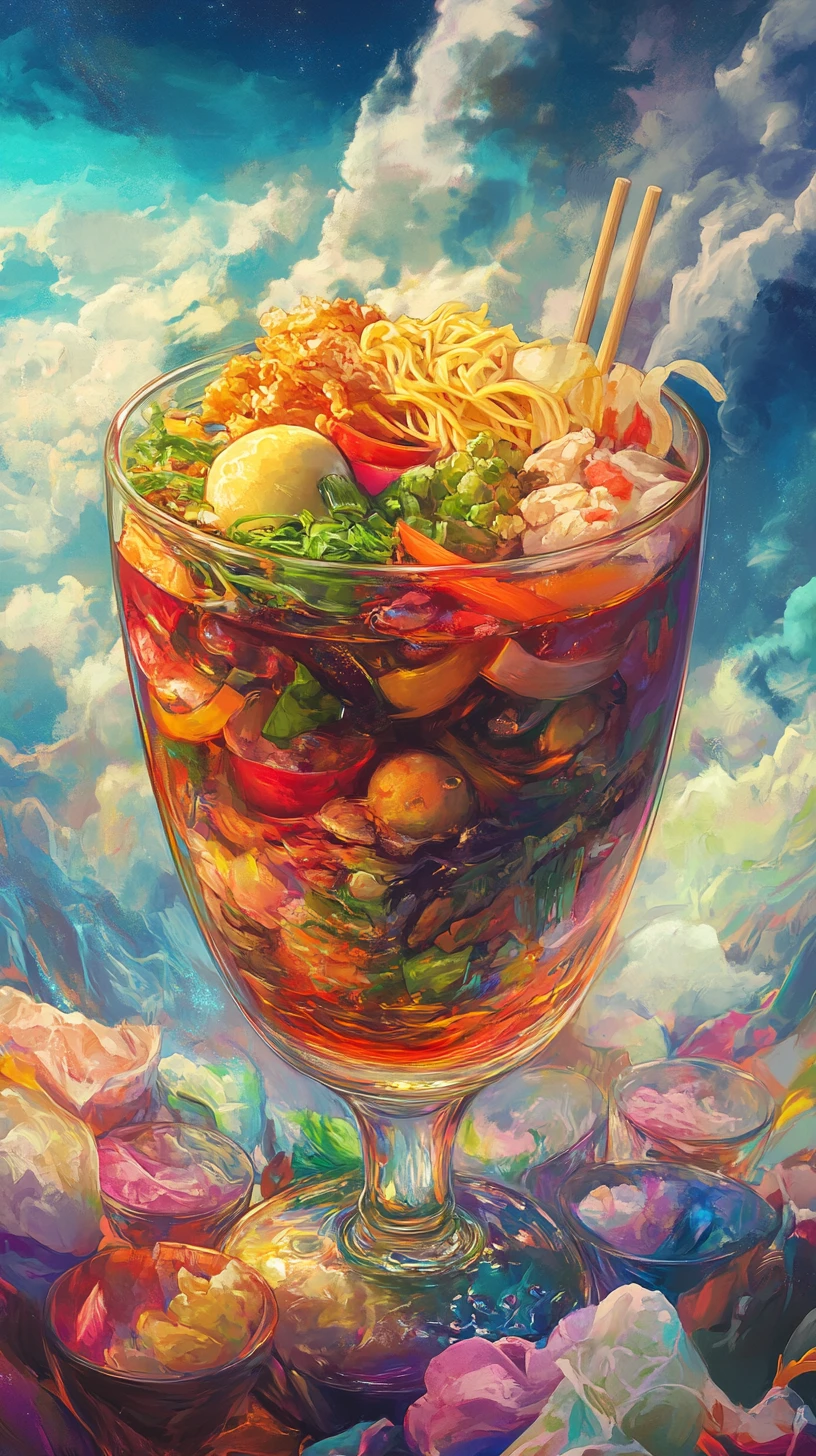 Korean bibimbap served alongside a bottle of soju