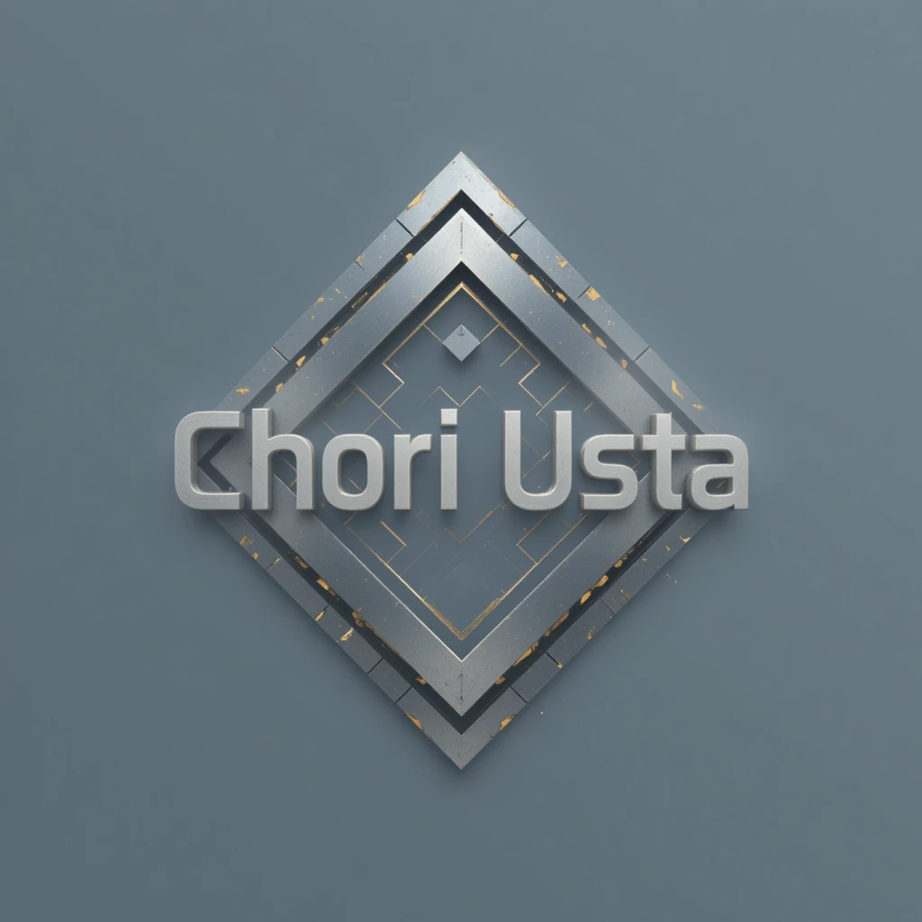 Modernes metallisches Logo-Design für die Marke Chori Usta