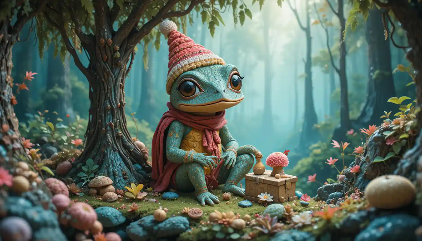 Petits habitants de la forêt douillets dans une douce scène de studio en aquarelle