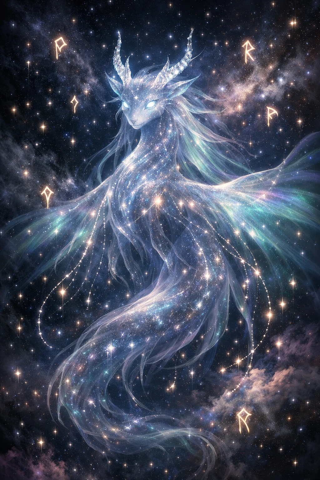 飄浮於宇宙夜空中的飄渺天體存在