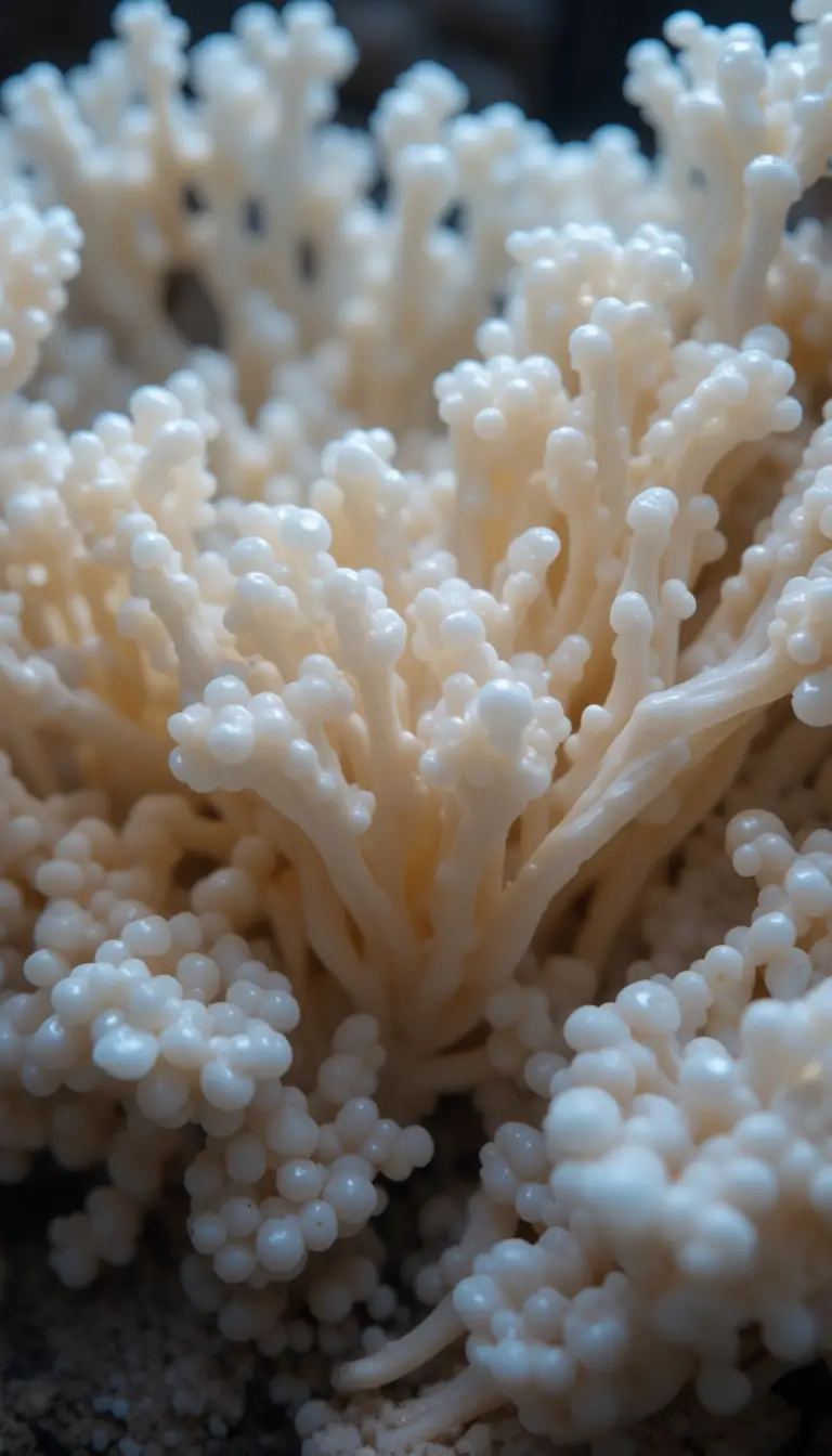 Glowing white sponge shaped like a graceful ballerina figure