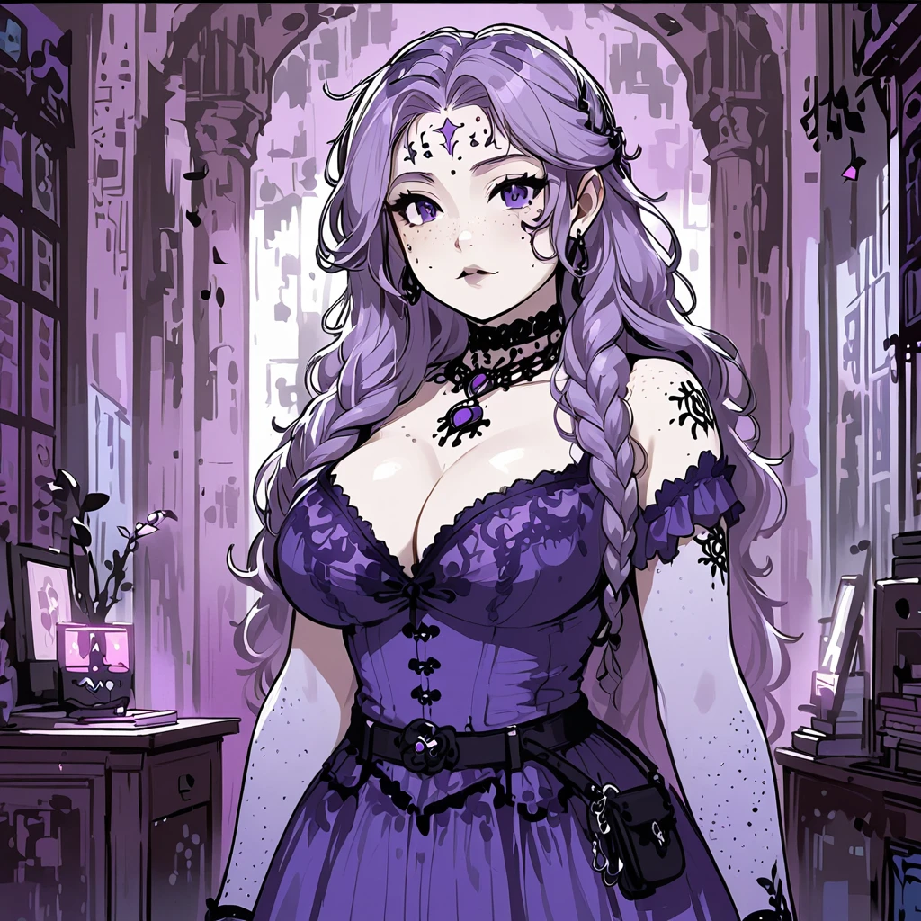 擁有魔法藝術力量的哥德風大尺碼少女