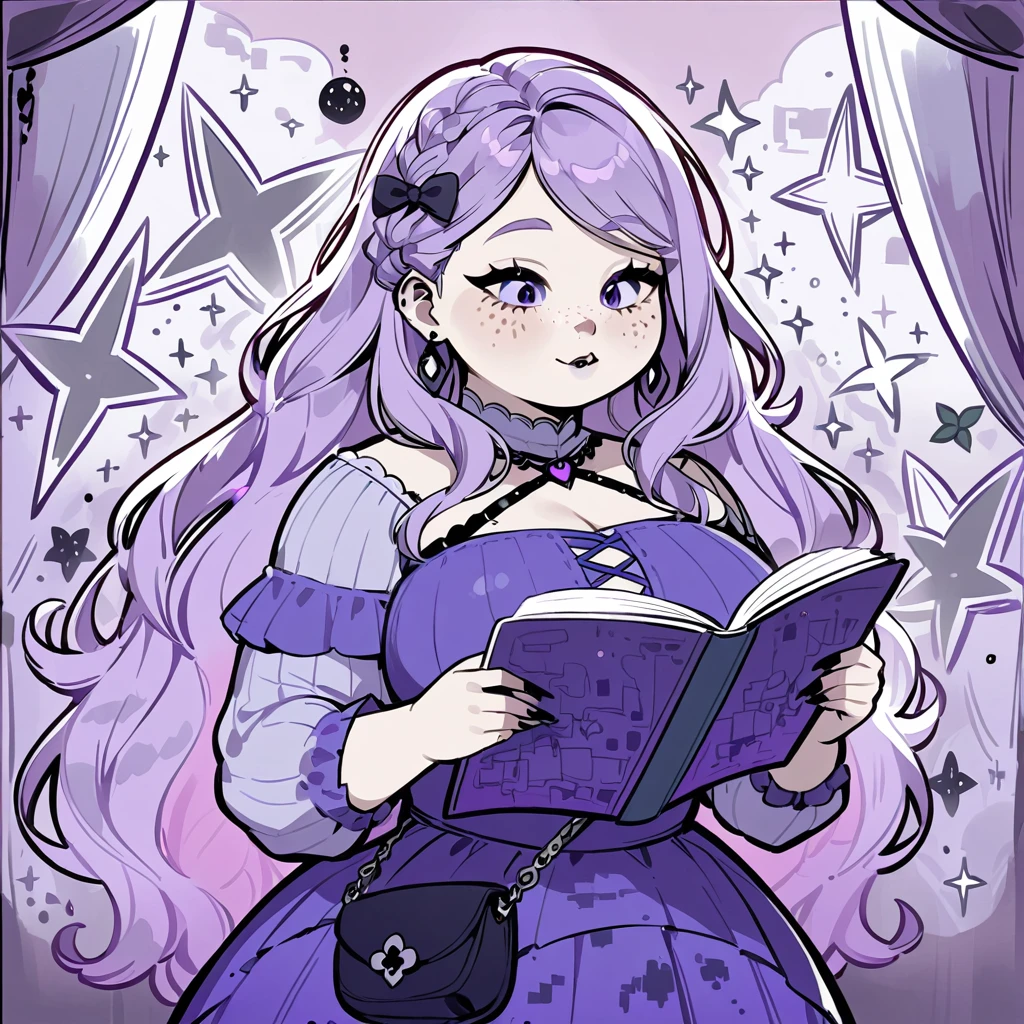擁有魔法創造力的豐滿少女