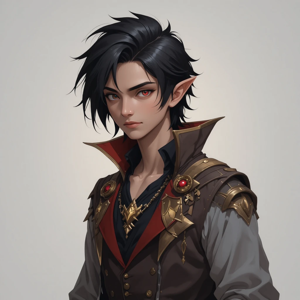 Jovem vampiro em um mundo de fantasia místico ao estilo Wakfu