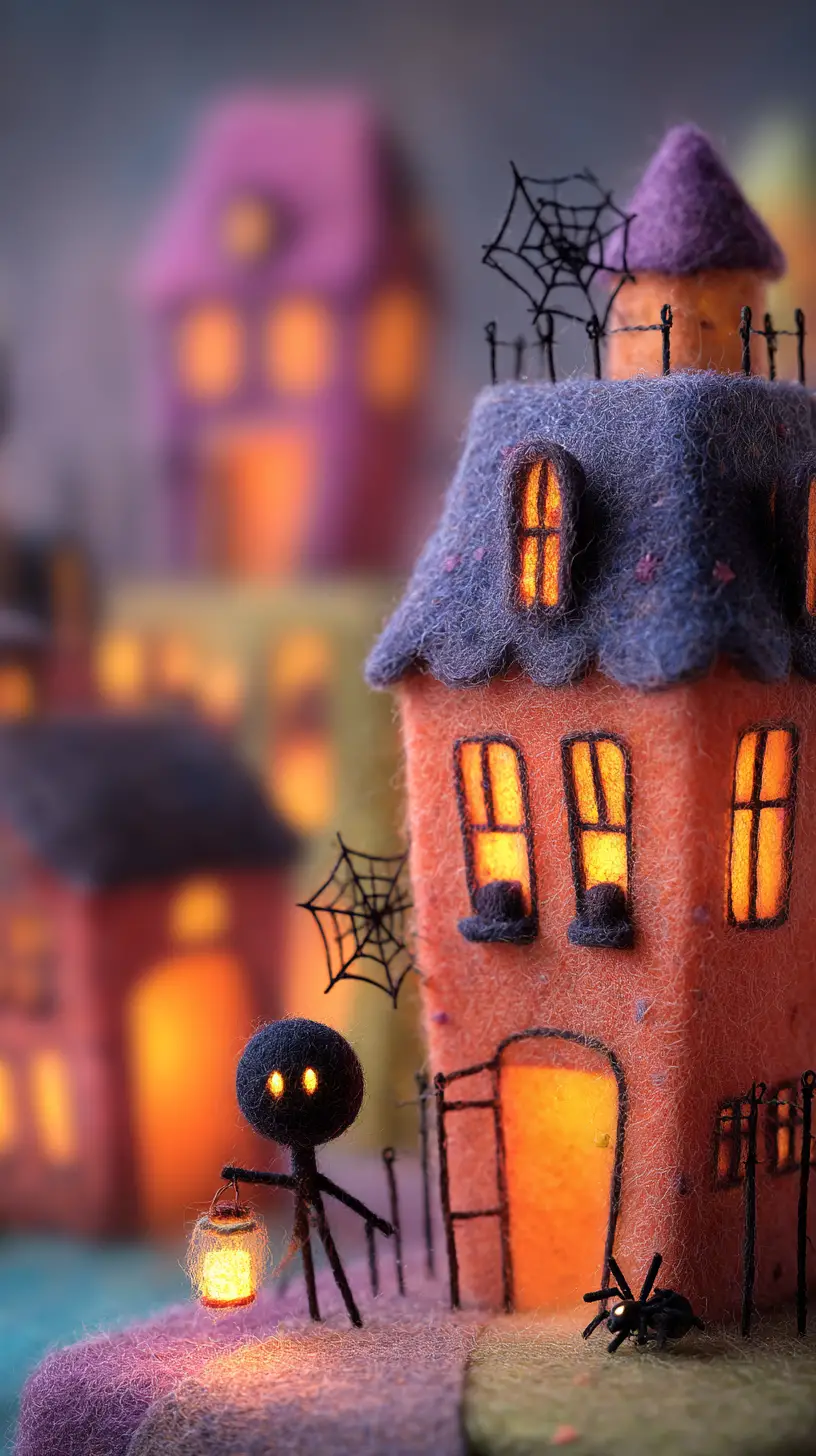 Casa Infestata di Feltro con un Piccolo Fantasma Apprendista