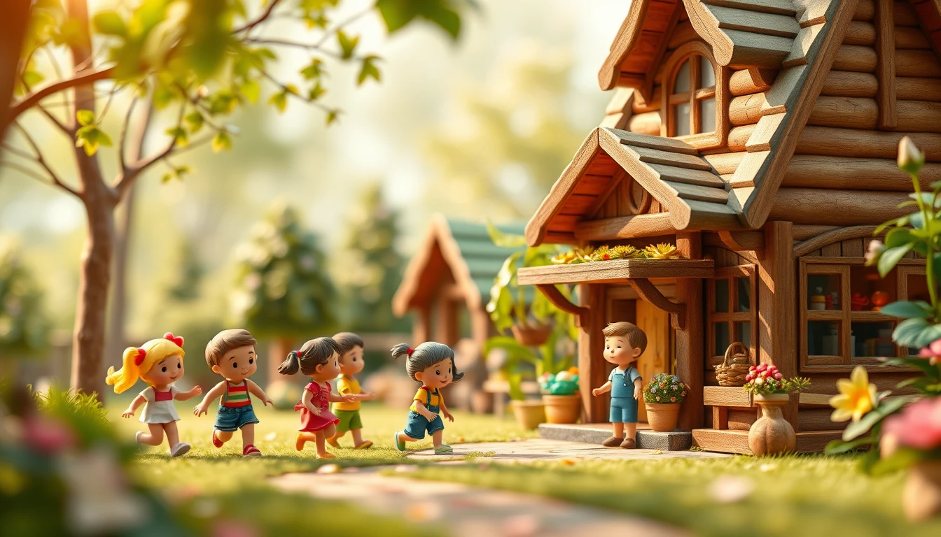Enfants joyeux jouant dans une aire de jeux extérieure ensoleillée