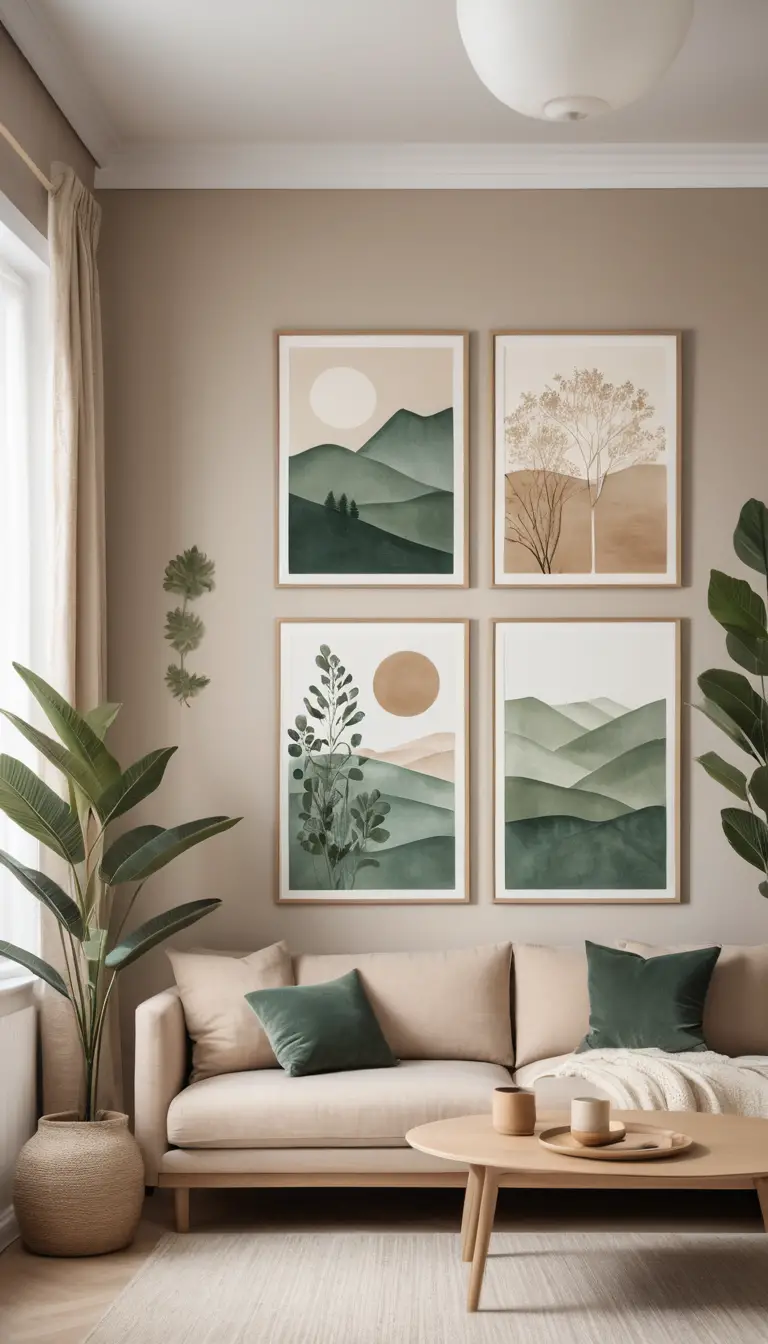 Chaise longue scandinava in un soggiorno minimalista e tranquillo