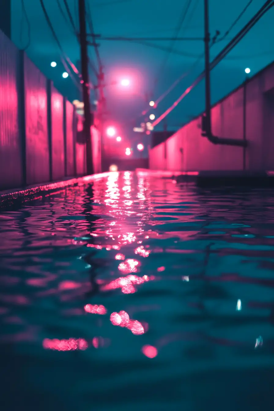 Mitternachtslagune mit ruhiger, entspannender Lofi-Atmosphäre