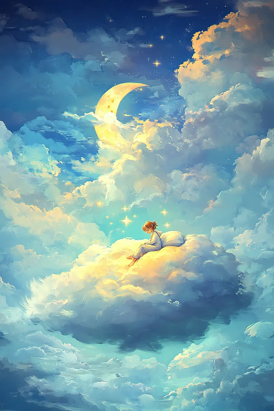 如同小小流浪星漂浮的沉睡孩子