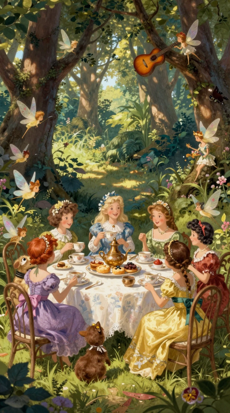 Whimsical Fairy Tea Party In An Enchanted Forest Glade