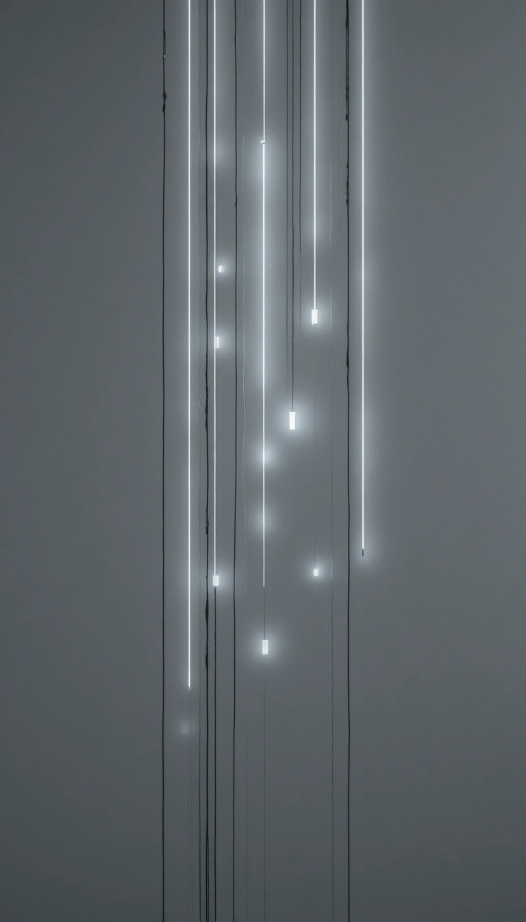 Illustrazione minimalista luminosa su sfondo grigio tenue