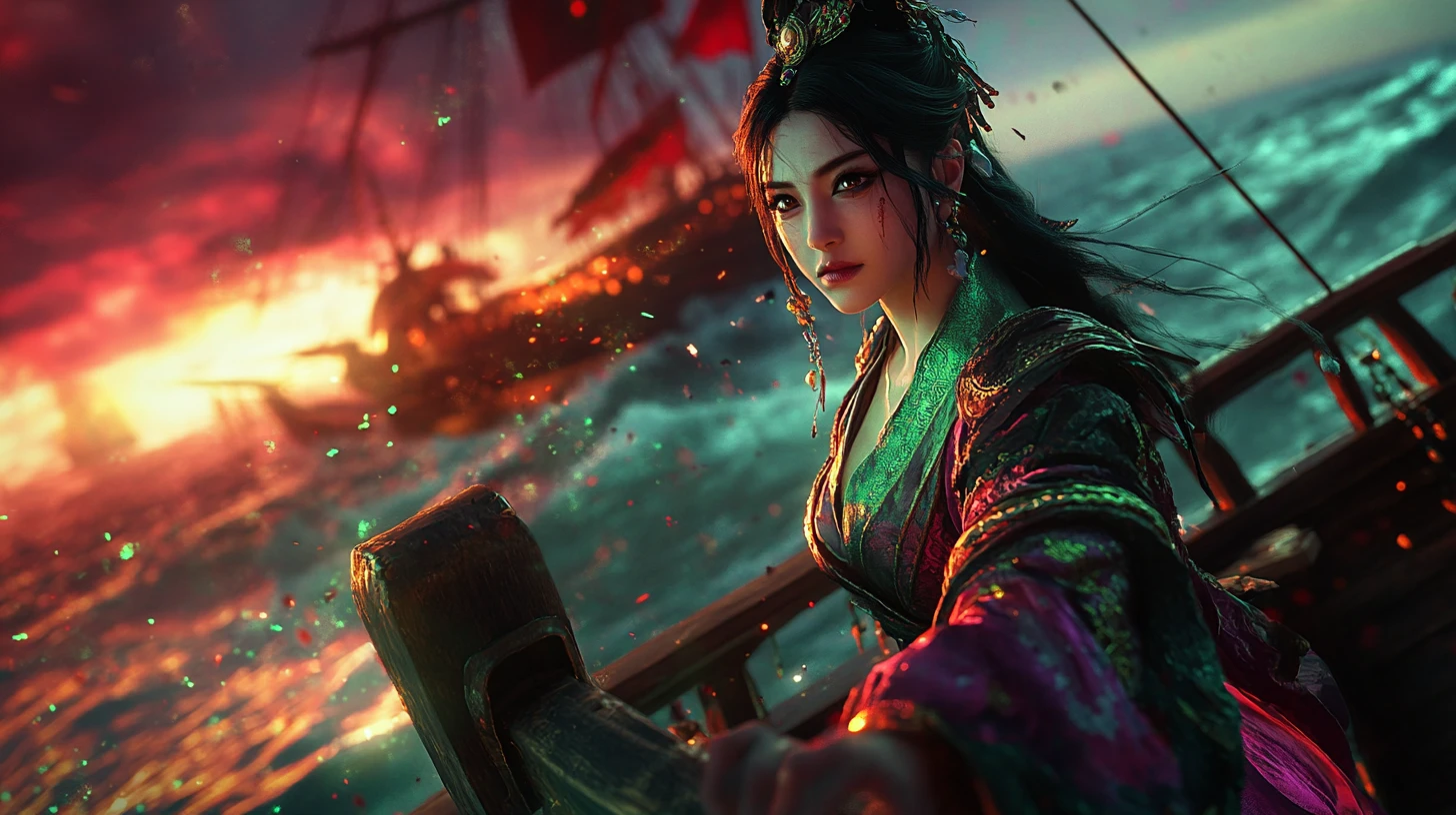 幽霊戦艦の舵を取る武侠の女帝