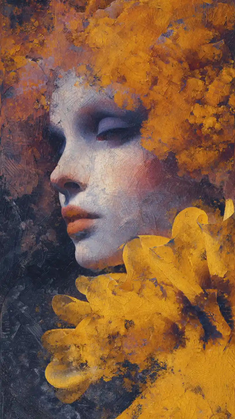 Surreal tribute painting in vivid spiritual abstract colors