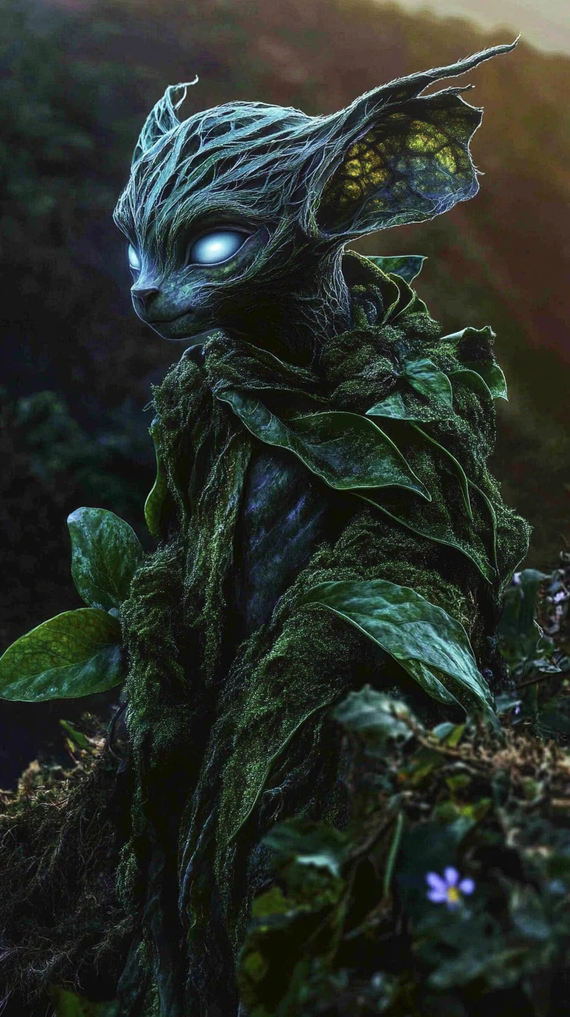 覆著青苔毛皮的神祕森林精靈（林地綠）