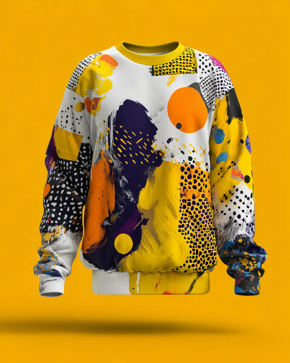 Fettes abstraktes Illustrationsdesign für moderne Streetwear