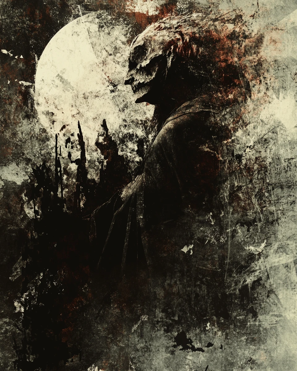 Mosaico astratto tributo alle cupe storie dei fratelli Grimm
