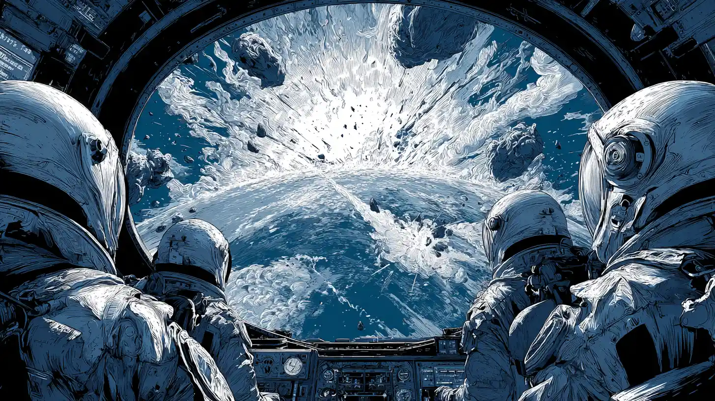Astronauts Watch Planet Earth Struck By Massive Asteroid