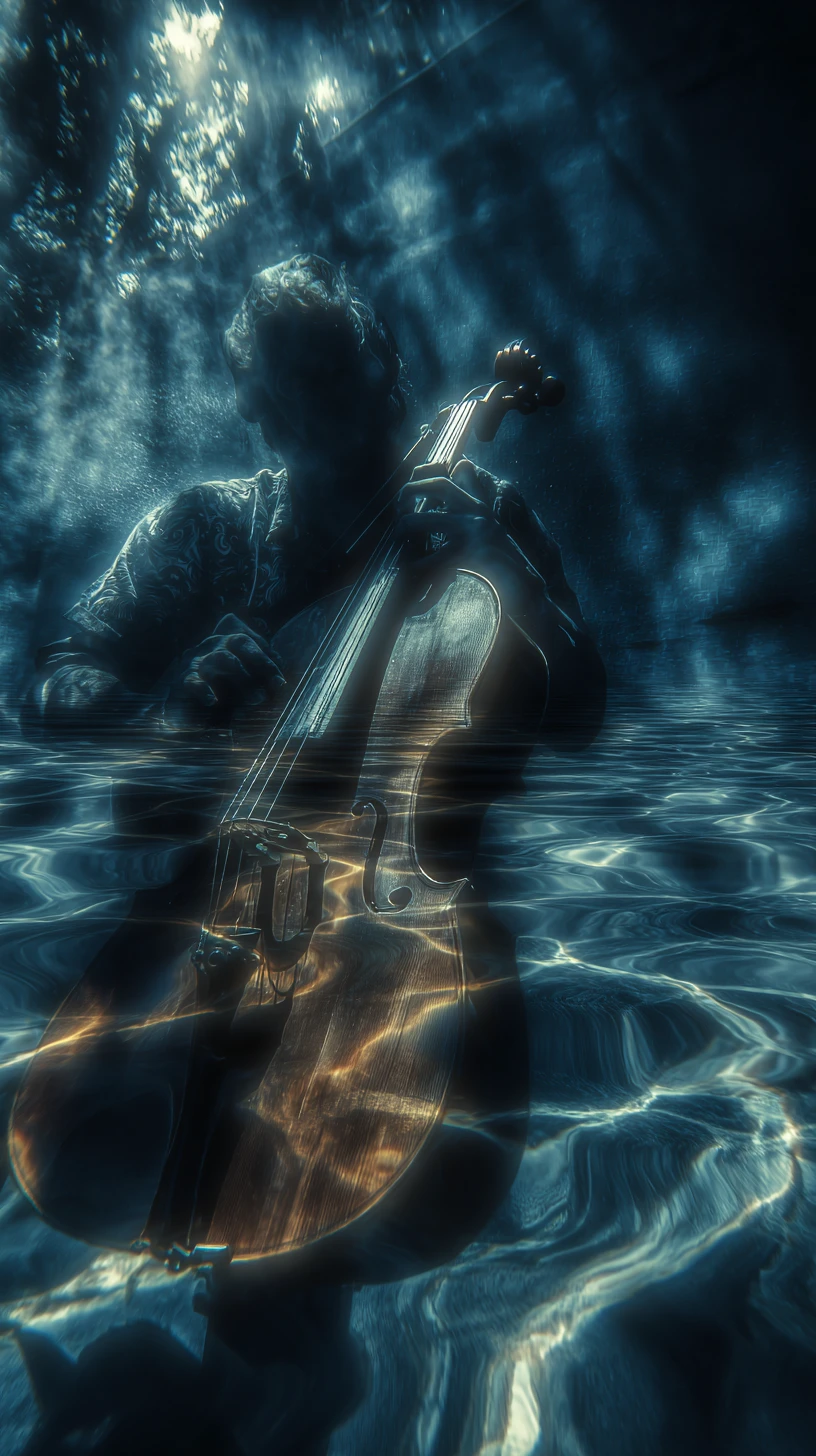 Dynamic typography flowing with rhythmic acoustic music