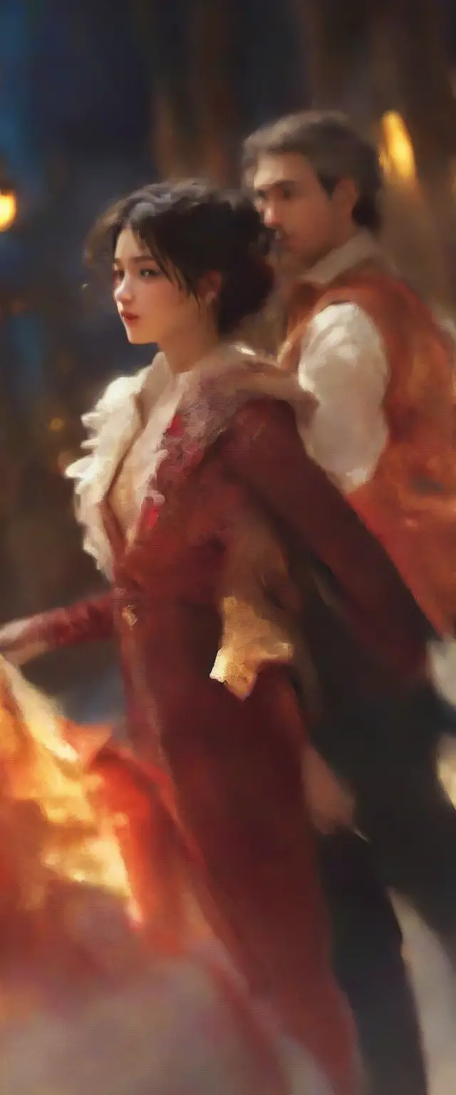 充滿色彩的奇幻風格異國亞洲女性肖像