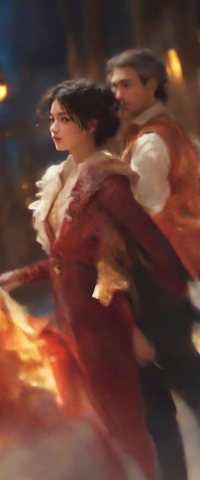 Retrato fantástico e colorido de uma mulher asiática exótica