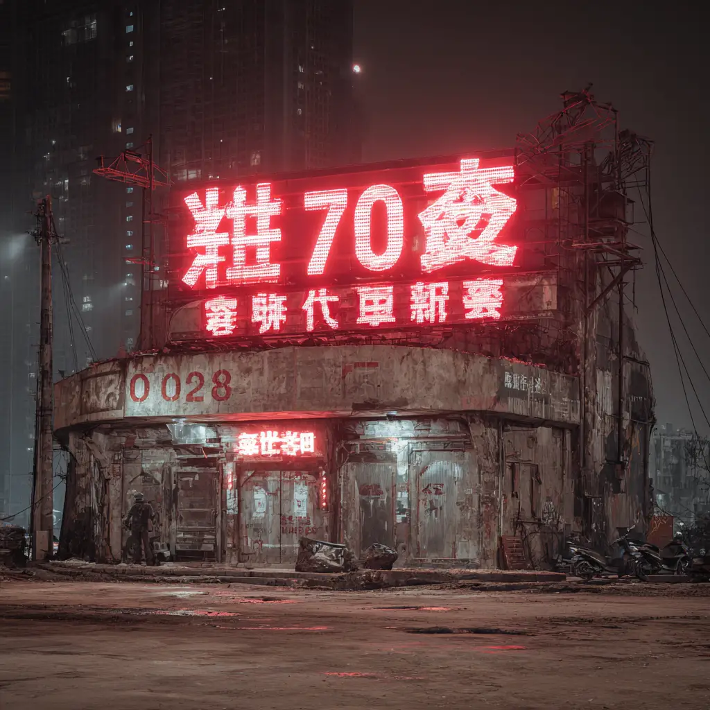 Gangster Tattoo Session In Futuristic Chinese Ghost Shelter