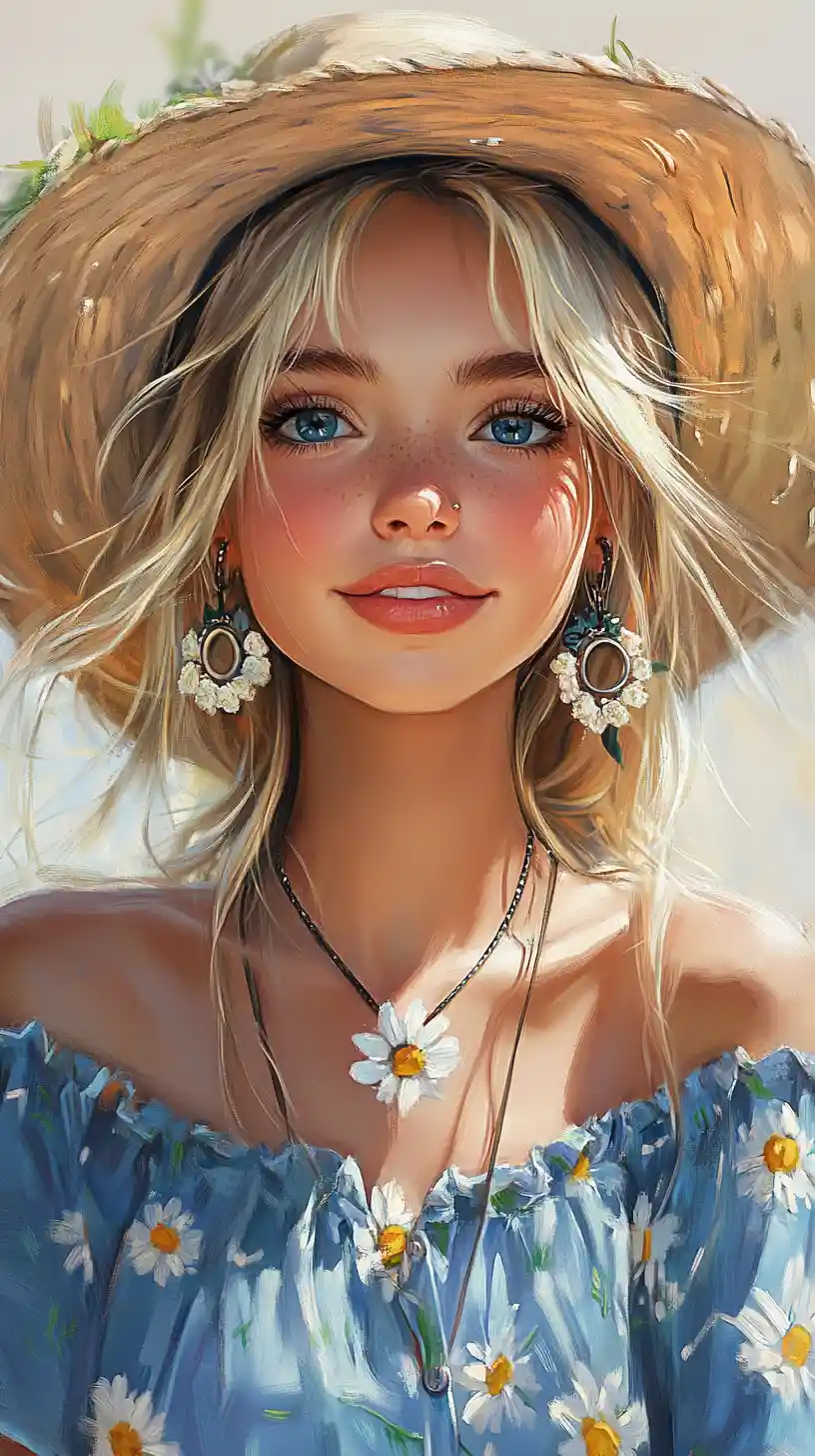 Jeune fermière blonde souriante en blouse bleue tenant une boîte d’œufs
