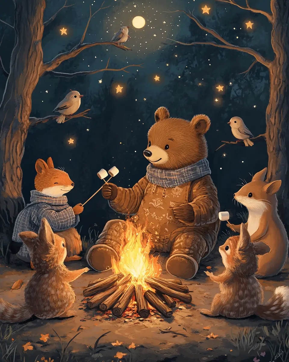 campfire light