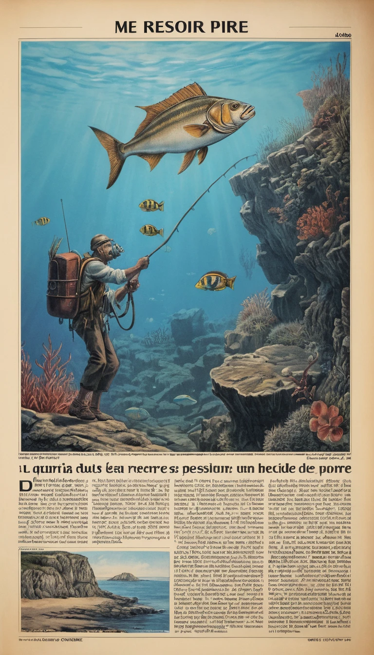 Velho pescador navegando sozinho pelo distante mar aberto