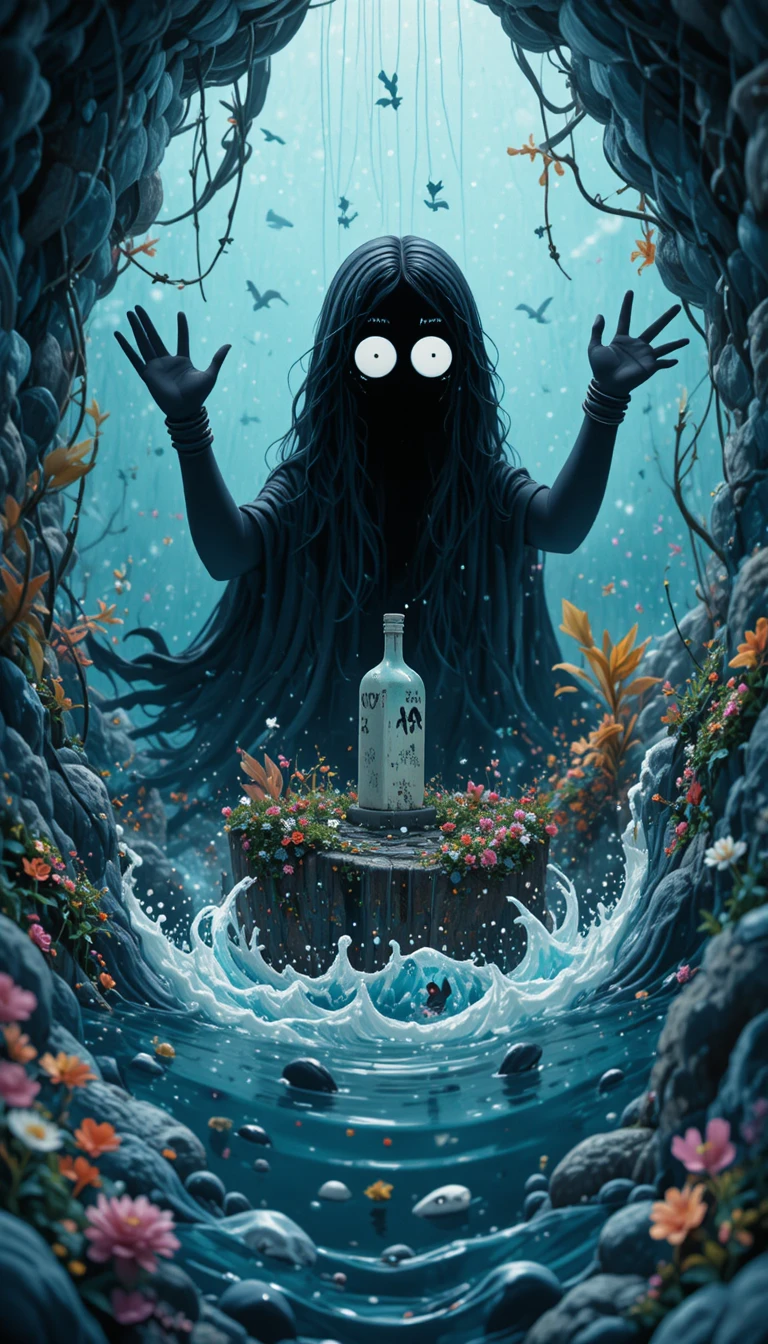以俏皮黏土風格描繪的孩子，探索恐懼與夢想