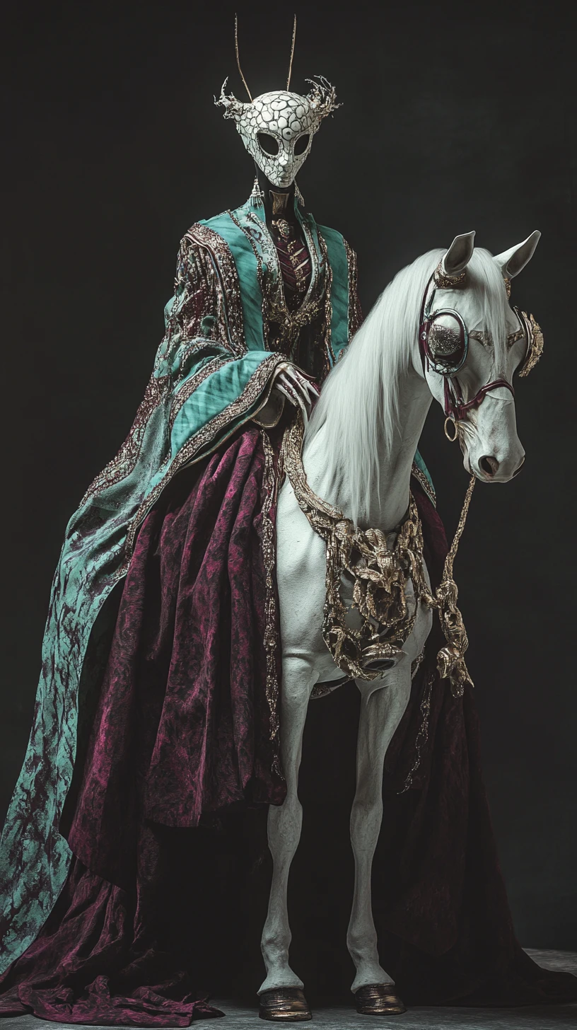 無盡虛空中的超現實白馬女戰士