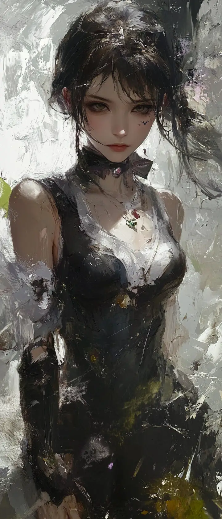 從會呼吸的畫作中走出的美麗奇幻少女