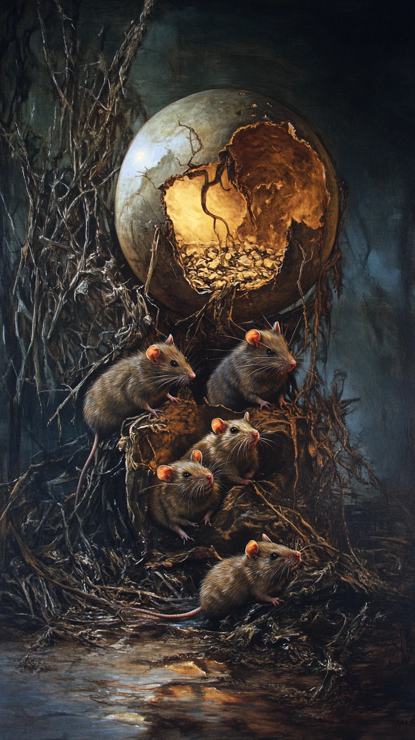 Ratten rasen unaufhaltsam schnell durchs Gras