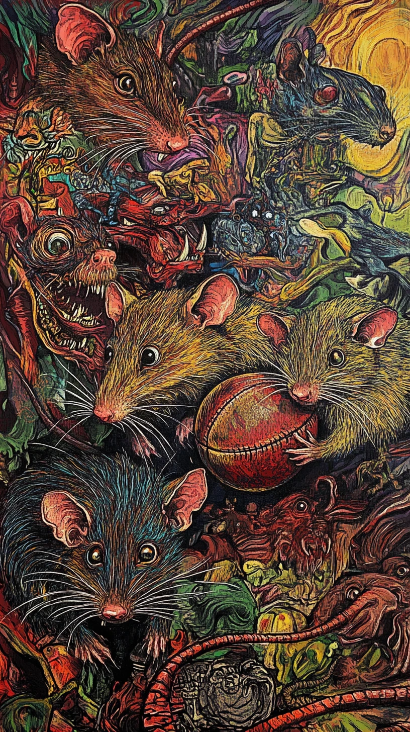 Ratten rasen unaufhaltsam mit hohem Tempo durchs Gras