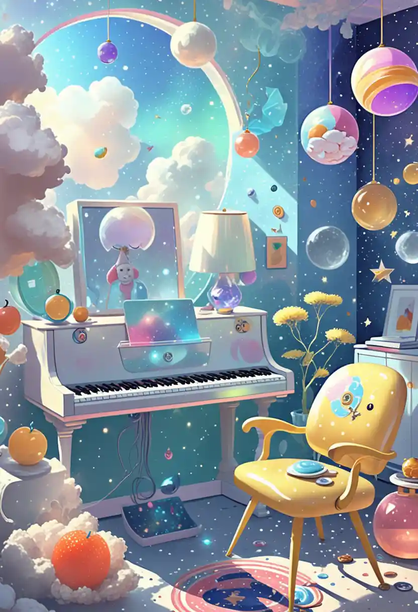 Dolce illustrazione di fata con un vivace e colorato fascino artistico