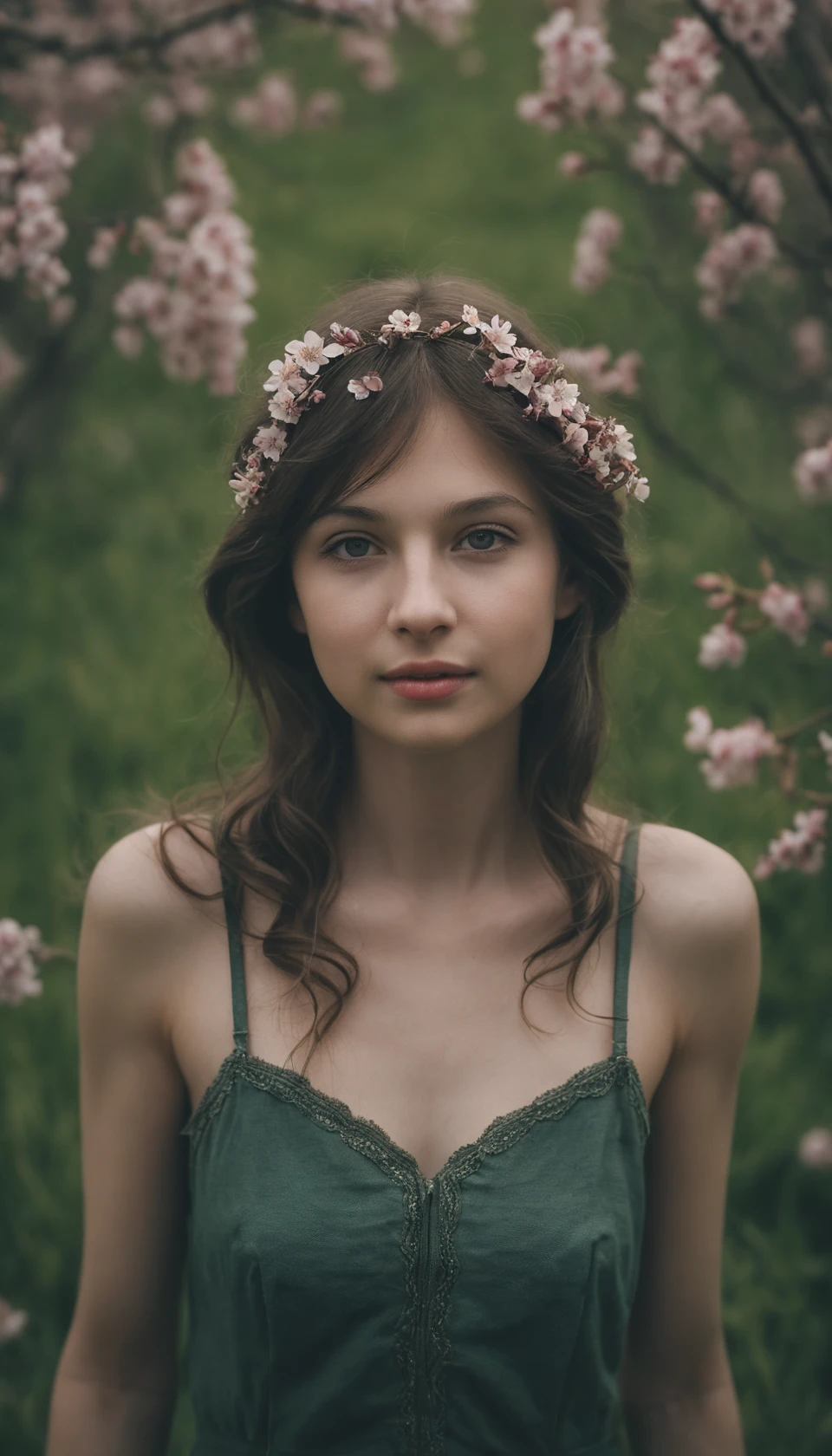 Hoffnungsvolle Makroaufnahme einer einzelnen blühenden Blume