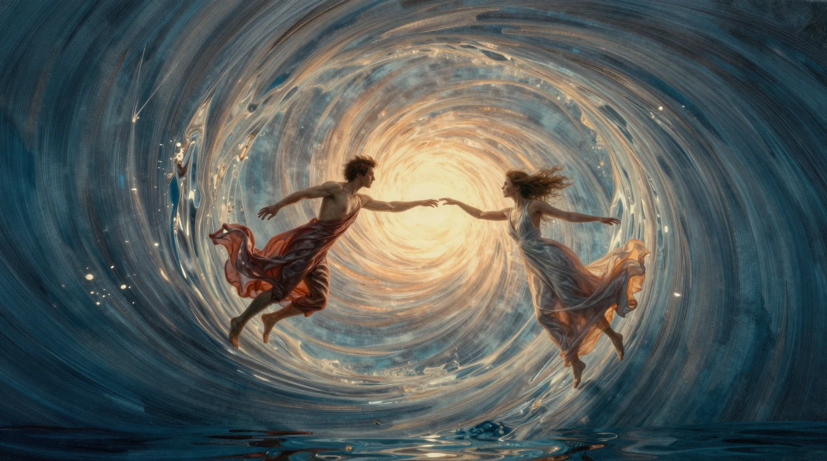 Couple Atteignant un Portail Cosmique en Ouroboros