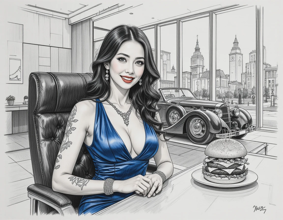 Cabriolet clássico preto de 1938 exibido em um museu silencioso