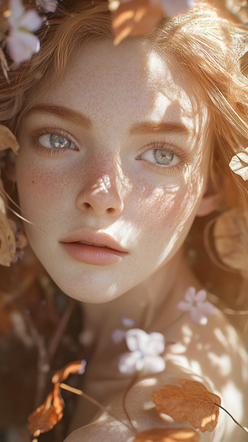 Retrato de garota de anime dos sonhos com cores pastéis suaves