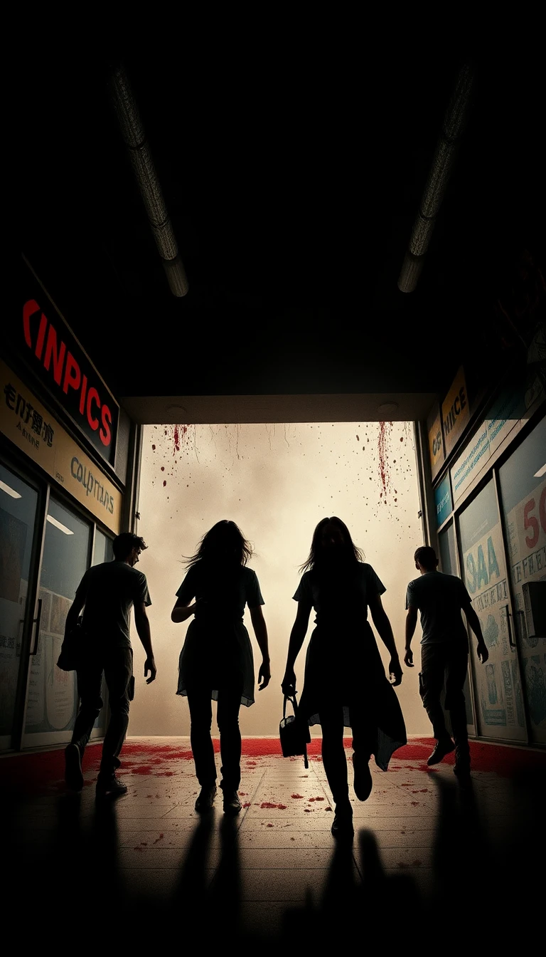 Des survivants terrifiés se barricadent dans un centre commercial tandis que les zombies avancent