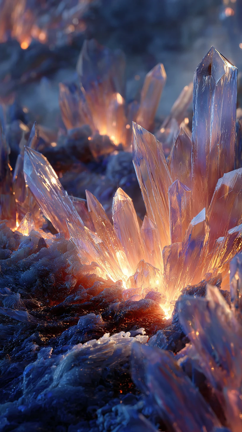 Frozen flame clash of frost giant and solar phoenix