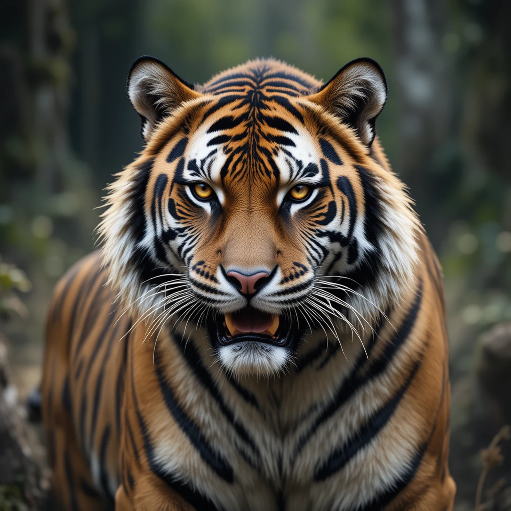 Illustration de tigre pour une grande invitation à la caravane communautaire