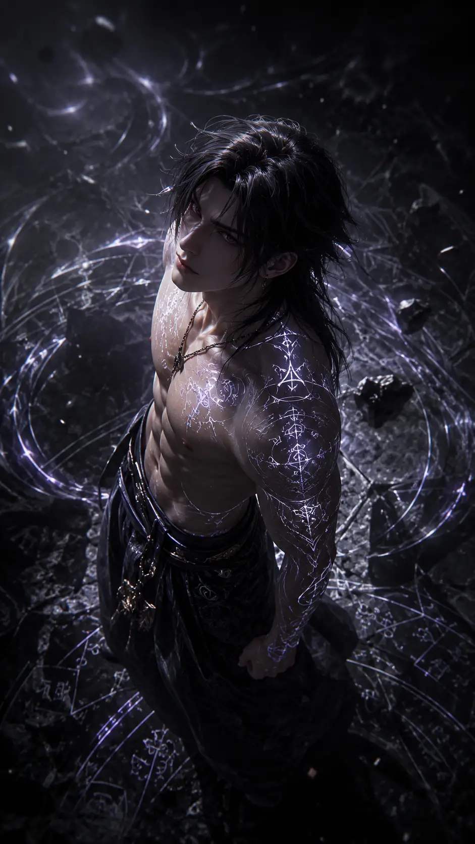 glowing runes