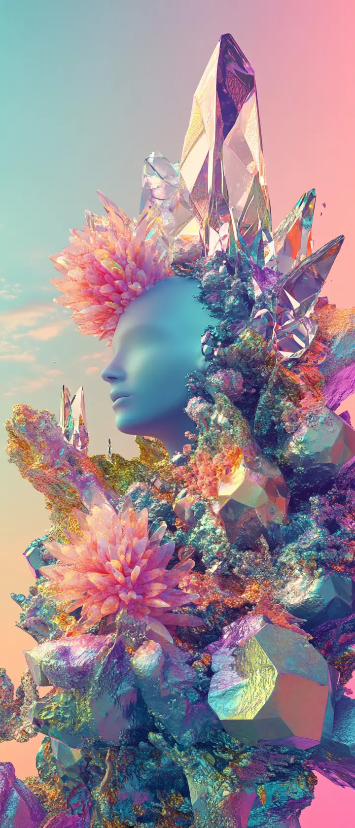 和諧抽象空間中的超現實分形生物形態