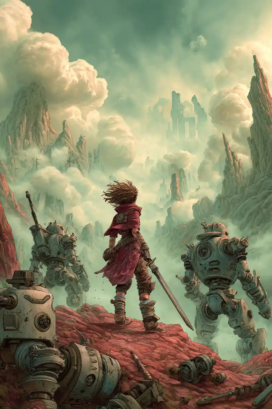 Warrior Maiden And Robots On A Twisted Alien World