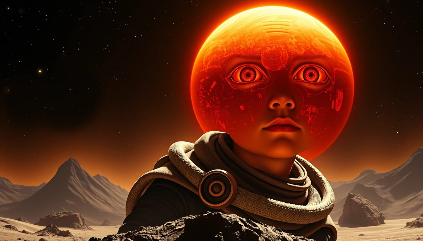 Joven que enfrenta su destino en un peligroso planeta alienígena